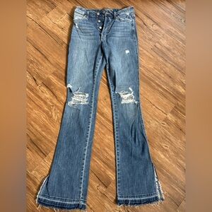 Joe's Jeans Classic Blue Distressed Flare